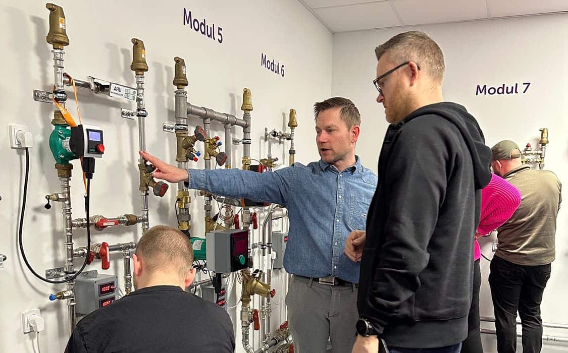 Praktisk undervisning i indregulering af HVAC-systemer